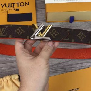 Replica Louis Vuitton M9936U LV Circle 35mm Reversible Belts Epi Leather and Monogram Canvas