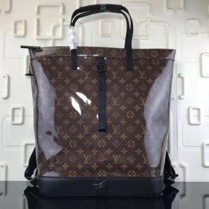 Replica Louis Vuitton M43890 LV Monogram Glaze Canvas Zipped Tote Bags