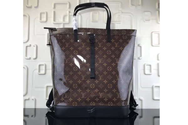 Replica Louis Vuitton M43890 LV Monogram Glaze Canvas Zipped Tote Bags