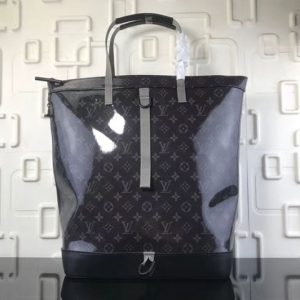 Replica Louis Vuitton M43900 LV Monogram Eclipse Glaze Canvas Zipped Tote Bags