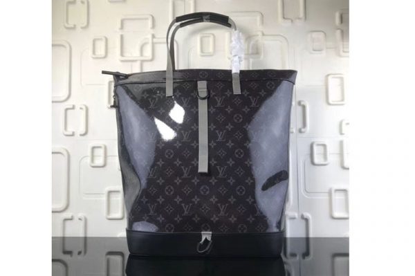 Replica Louis Vuitton M43900 LV Monogram Eclipse Glaze Canvas Zipped Tote Bags