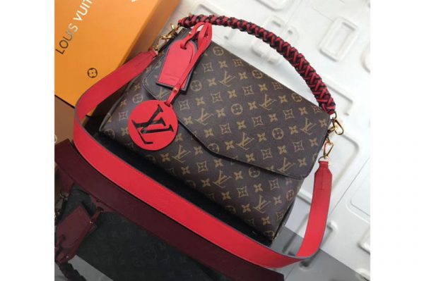 Replica Louis Vuitton M43953 LV Beaubourg Monogram Canvas Bags Red