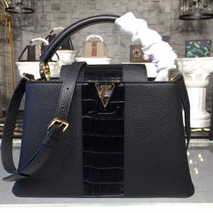 Replica Louis Vuitton N94566 LV Capucines PM Taurillon Leather Bags