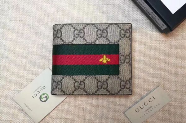 Replica Gucci 408827 Web GG Supreme wallet