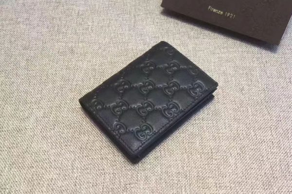 Replica Gucci 410120 Signature card case Black