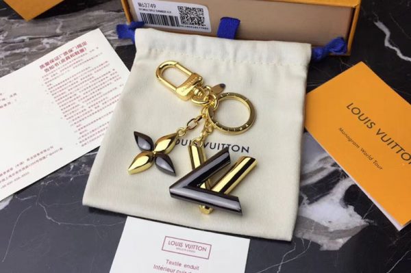 Replica Louis Vuitton M68197 LV Twist Bag Charm Black&Gold