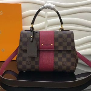 Replica Louis Vuitton N41071 LV Bond Street BB Damier Ebene Canvas Bags Wine