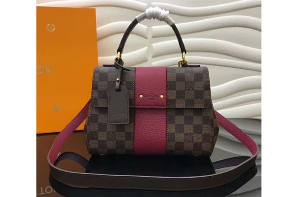 Replica Louis Vuitton N41071 LV Bond Street BB Damier Ebene Canvas Bags Wine