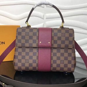 Replica Louis Vuitton N64416 LV Damier Ebene Canvas Bond Stree Bags Wine