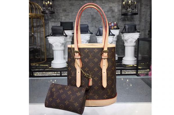 Replica Louis Vuitton M42238 LV Petit Bucket Bags Monogram Canvas