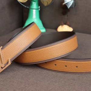 Replica Louis Vuitton M0031T LV Covered 40mm Belt Taurillon Leather Black