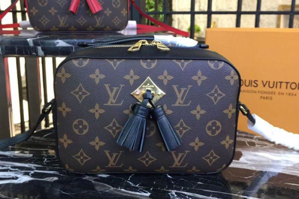 Replica Louis Vuitton M43555 LV Saintonge Bags Monogram Canvas Black