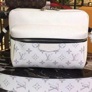 Replica Louis Vuitton M43843 LV Monogram Canvas Messenger PM White