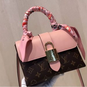 Replica Louis Vuitton M44080 LV Locky BB Monogram Canvas And Epi Leather Pink