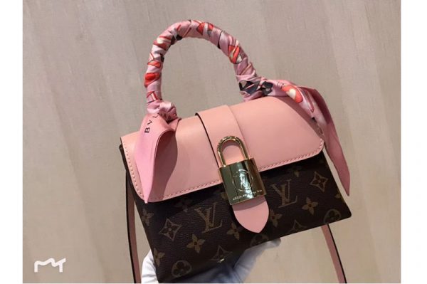 Replica Louis Vuitton M44080 LV Locky BB Monogram Canvas And Epi Leather Pink