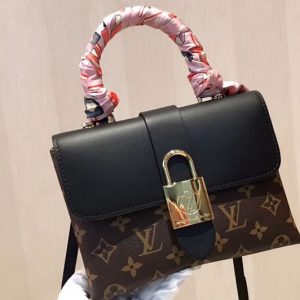 Replica Louis Vuitton M44141 LV Locky BB Monogram Canvas And Epi Leather Black