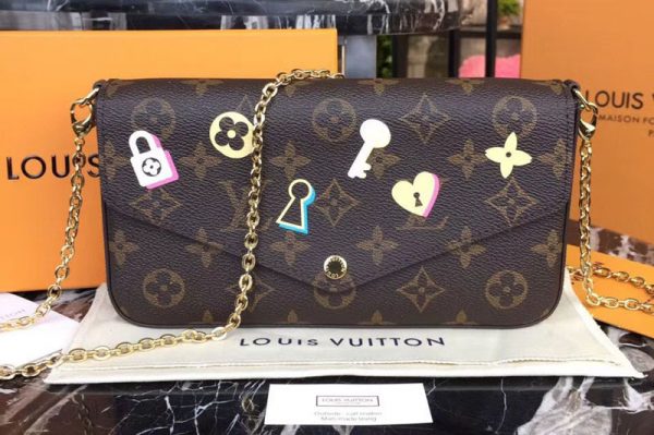 Replica Louis Vuitton M61276 My LV World Tour Monogram Canvas Pochette Felicie