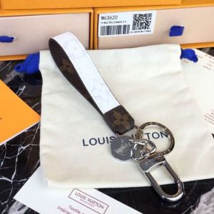 Replica Louis Vuitton M64168 LV Slim Dragonne Bag Charm and Key Holder Monogram Canvas