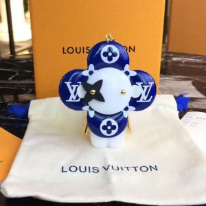 Louis Vuitton M67358 LV Golden Vendome Bag Charm and Key Holder Blue