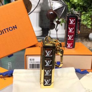 Replica Louis Vuitton MP2072 LV Bag Charm and Key Holder Black