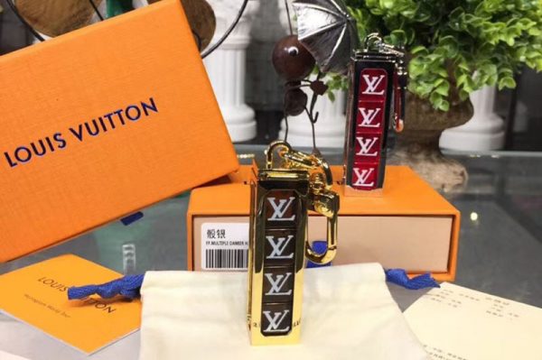 Replica Louis Vuitton MP2072 LV Bag Charm and Key Holder Black