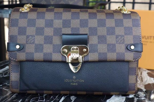 Replica Louis Vuitton N40108 Damier Ebene Canvas Vavin PM Black