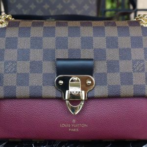 Replica Louis Vuitton N40108 Damier Ebene Canvas Vavin PM Wine