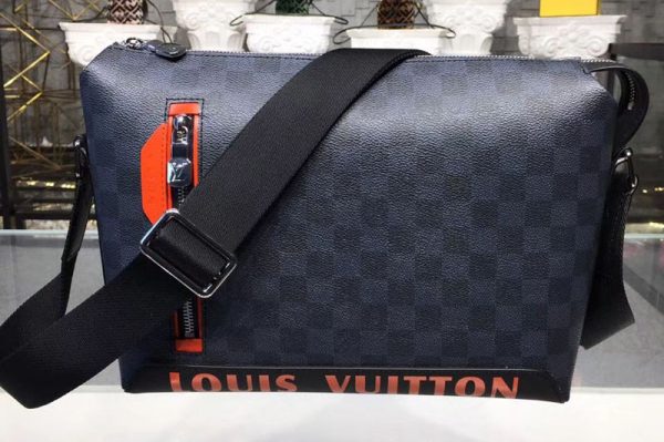 Replica Louis Vuitton N42416 LV Discovery Messenger PM Damier Graphite Canvas