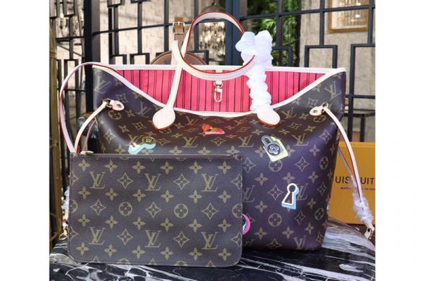 Replica Louis Vuitton M44364 Monogram Canvas Neverfull MM Bags