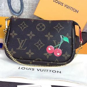 Replica Louis Vuitton M58009 Mini Pochette Accessoires Monogram Canvas With Cherry