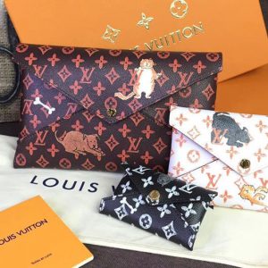 Replica Louis Vuitton M63885 Pochette Kirigami Black/White/Brown