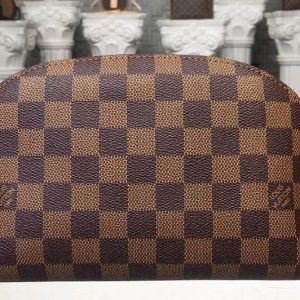 Replica Louis Vuitton N23345 Damier Ebene Canvas Cosmetic Pouch GM