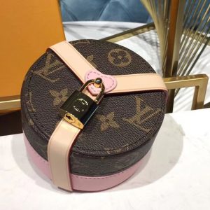 Replica Louis Vuitton GI0353 LV Lock Me Box PM Monogram Canvas Pink