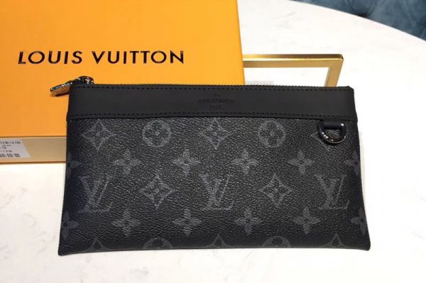 Replica Louis Vuitton M44323 LV Pochette Discovery Monogram Eclipse Canvas