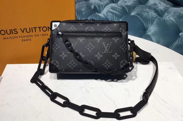 Replica Louis Vuitton M44480 LV Mini Soft Trunk Monogram Eclipse Canvas