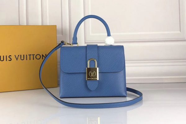 Replica Louis Vuitton M53159 LV Locky BB Epi Leather Blue