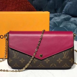 Replica Louis Vuitton M60235 LV Monogram Canvas Pochette Felicie Bags