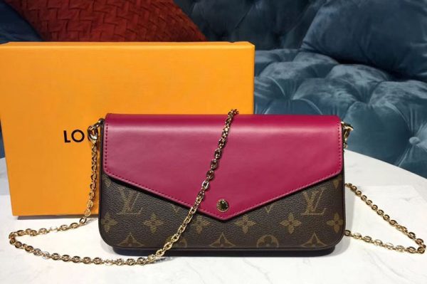 Replica Louis Vuitton M60235 LV Monogram Canvas Pochette Felicie Bags