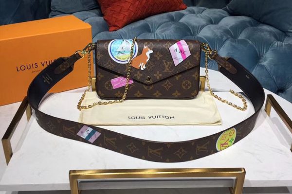 Replica Louis Vuitton M61276 LV Monogram Canvas Pochette Felicie