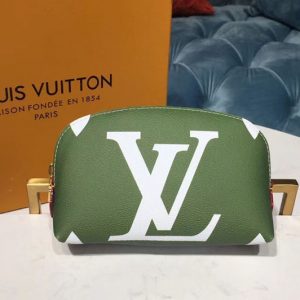 Replica Louis Vuitton M67693 LV Pochette Cosme XL Monogram Canvas Khaki