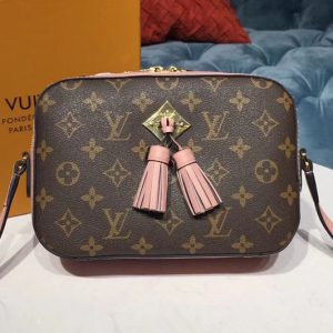 Replica Louis Vuitton M44442 LV Saintonge Bags Monogram Canvas Rose Poudre