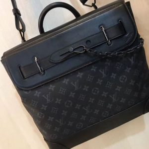 Replica Louis Vuitton M44473 LV Steamer PM Bags Monogram Eclipse Canvas