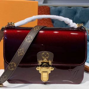 Replica Louis Vuitton M51953 LV Cherrywood BB Bags Bordeaux Patent Leather