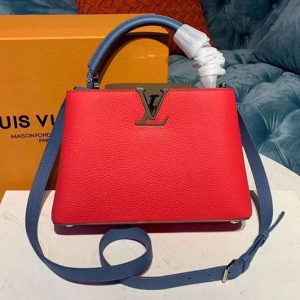 Replica Louis Vuitton M90334 LV Capucines BB Bags Red Taurillon leather