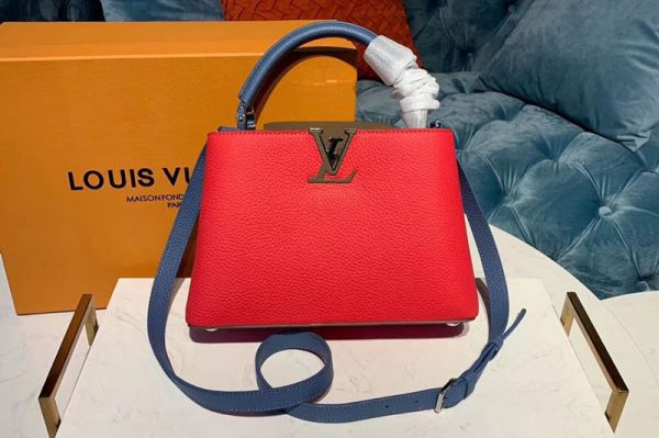 Replica Louis Vuitton M90334 LV Capucines BB Bags Red Taurillon leather