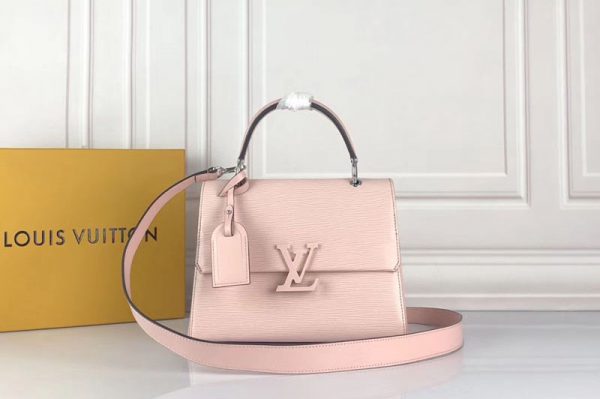 Replica Louis Vuitton M53694 LV Grenelle PM Bags Epi Leather Pink