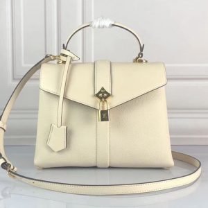 Replica Louis Vuitton M53822 LV Rose Des Vents PM Bags Cream Calf Leather