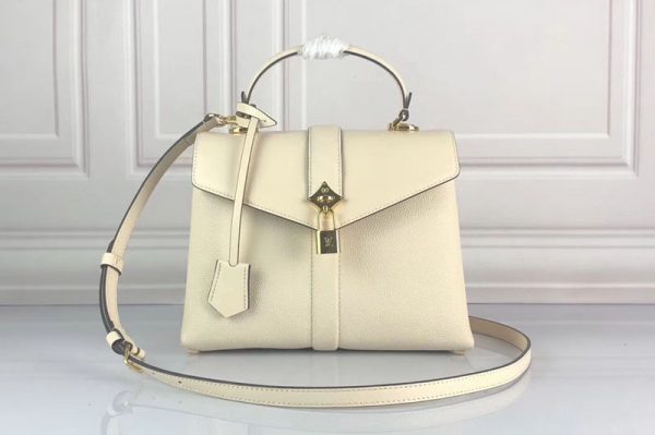 Replica Louis Vuitton M53822 LV Rose Des Vents PM Bags Cream Calf Leather