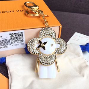 Replica Louis Vuitton M67378 LV Xmas Vivienne Winter Strass Bag Charm and Key Holder