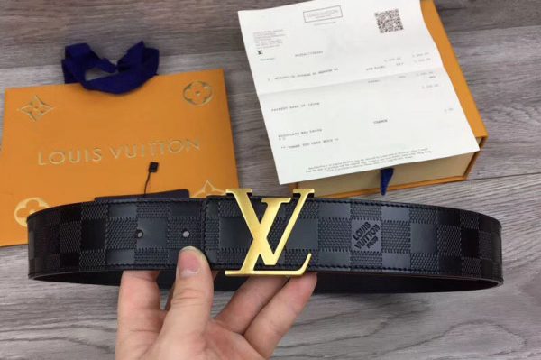 Replica Louis Vuitton 40mm Belts LV Damier Infini Leather